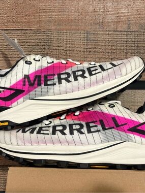 Merrell White and Pink Trail Running Shoes